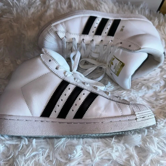 Rare Size 4.5Adidas Pro Model OG White/Black/Gold - Picture 1 of 8